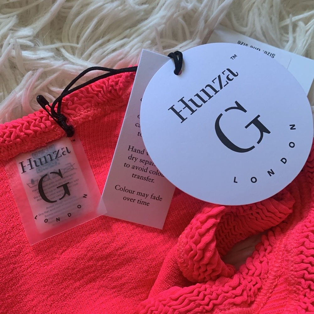 NWT Hunza G Xandra bikini set in fuchsia - Picture 4 of 6